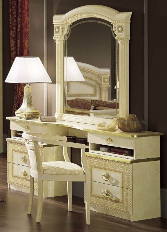 Camel Group Camel Group Aida Ivory and Gold Vanity Dresser