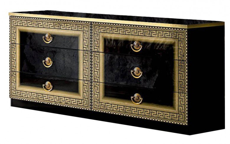 Camel Group Camel Group Aida Black and Gold Double Dresser