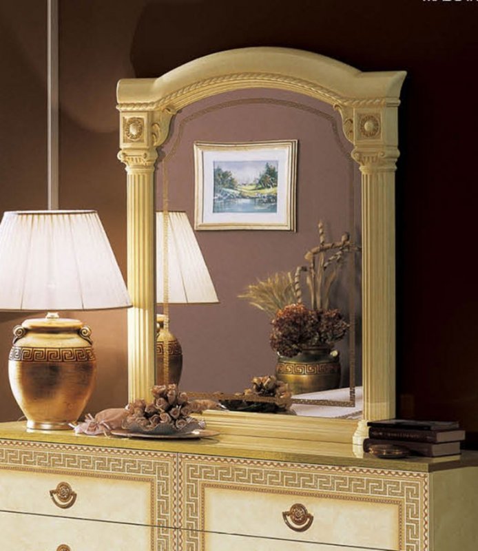 Camel Group Camel Group Aida Ivory and Gold Mirror
