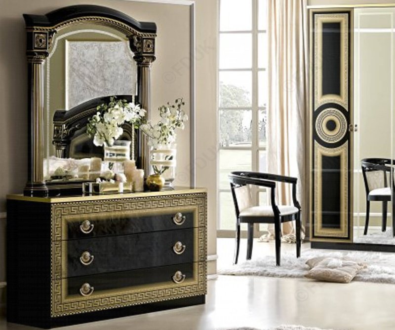 Camel Group Camel Group Aida Black and Gold Single Dresser