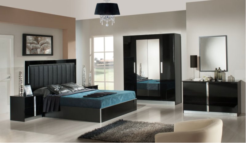 Dima Mobili Dima Mobili Nada Black Bedroom
