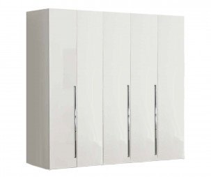 Camel Group Camel Group Dama Bianca White High Gloss 5 Door Wardrobe