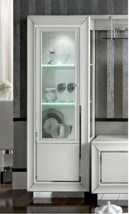 Camel Group Camel Group Dama Bianca White High Gloss 1 Door Vitrine