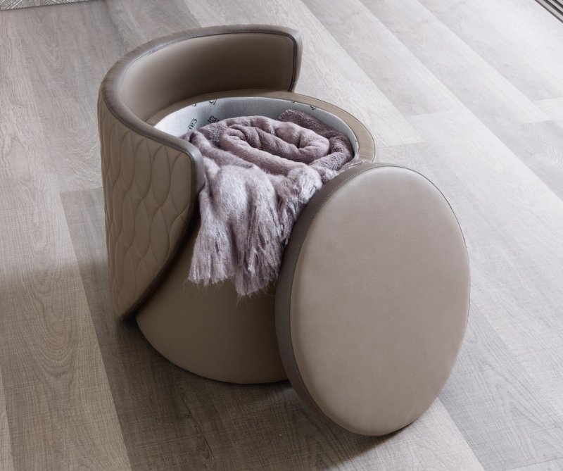 Camel Group Camel Group Luna Bedroom Round Pouf