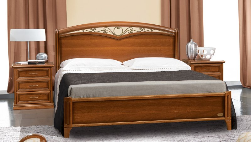 Camel Group Camel Group Nostalgia Walnut Curvo Bed Frame With Ring