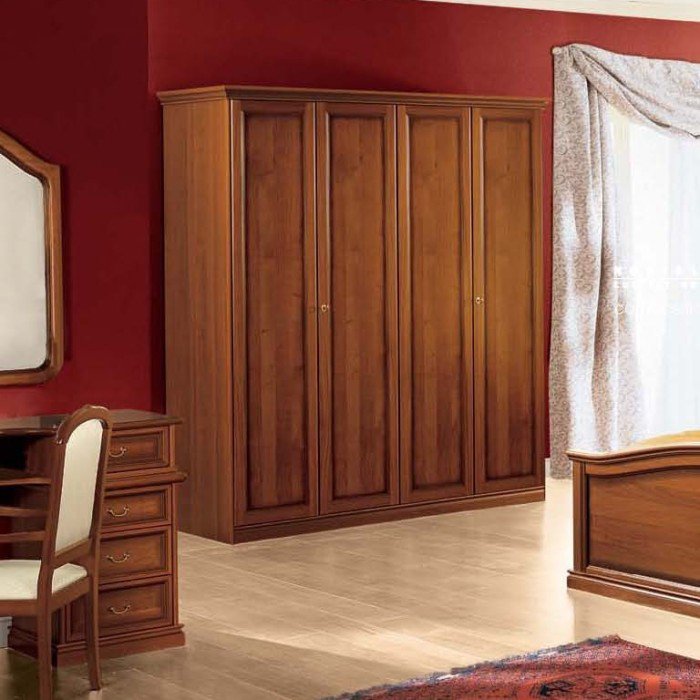 Camel Group Camel Group Nostalgia Walnut 4 Door Wardrobe