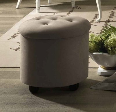 Camel Group Camel Group Nostalgia Bianco Antico Round Pouf