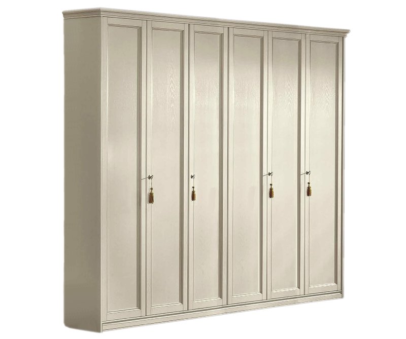 Camel Group Camel Group Nostalgia Bianco Antico 6 Door Wardrobe