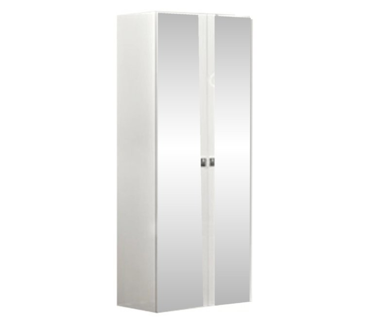 Camel Group Camel Group Onda White High Gloss 2 Door Mirror Wardrobe