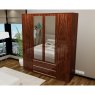 Dream Home Furnishings Regency 4 Door Wardrobe (High Gloss) Walnut