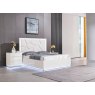 Dream Home Furnishings LED High Gloss Storage Bed With Padded Headboard