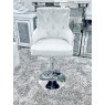 Dream Home Furnishings Majestic Silver Fabric Bar Stool