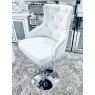 Dream Home Furnishings Majestic Silver Fabric Bar Stool