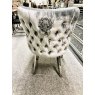 Dream Home Furnishings Valentino HQ Bruhsed Silver Dining Chair