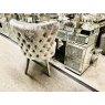 Dream Home Furnishings Valentino HQ Bruhsed Silver Dining Chair