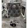 Dream Home Furnishings Valentino Grey Velvet Bar Stool