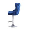 Dream Home Furnishings Valentino Navy Velvet Bar Stool