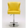 Dream Home Furnishings Valentino Mustard Velvet Bar Stool In Stock