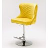 Valentino Mustard Velvet Bar Stool In Stock