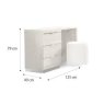 Camel Group Camel Group Onda White Finish Vanity