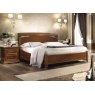 Camel Treviso Night Cherry Wood Bed Capitonne Nabuck col 11 With Ring 180 cm