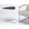 Stone International Duck Accent Table - Marble and Polished Steel Base