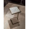 Stone International Billy Square Accent
Table -  Metallic 
finish Frame Base