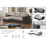 London Universal Corner Sofa Bed