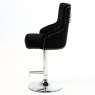 Dream Home Furnishings Majestic Elegant Black Fabric Bar Stool