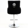 Dream Home Furnishings Majestic Elegant Black Fabric Bar Stool