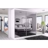 Dream Home Furnishings Queen Full Mirror Sliding Wardrobe With LED Light