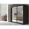 Dream Home Furnishings Queen Full Mirror Sliding Wardrobe With LED Light