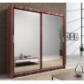 Dream Home Furnishings Queen Full Mirror Sliding Wardrobe With LED Light