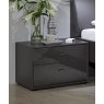 Wiemann German Furniture WIEMANN Tokio Bedside Cabinets in Graphite Glass finish 