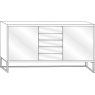 Wiemann German Furniture Black Glass Door Bay for Wardrobe W 250cm H 236cm