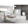 Dream Home Furnishings Rugby High Gloss Bed With Storage & Led Light