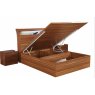 Dream Home Furnishings Rugby Walnut Bed With Storage & Led Light