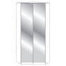 2 Door Walk-in Corner Unit with Front in Carcase Colour
