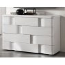 Euro Design Euro Design Levante Bianco 4 Drawer Chest