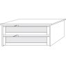 2 Drawer Insert with Glass Front W  96.4cm x H 41cm x D 51.5cm 2 Drawer Insert with Glass Front W  96.4cm x H 41cm x D 51.5cm