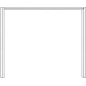 Passe-Partout Frame without Lighting for Wardrobe Width 400cmW 410cm x H 236cm x D 23cm Passe-Partout Frame without Lighting for Wardrobe Width 400cmW 410cm x H 236cm x D 23cm