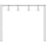 Passe-Partout Frame with 8 LED Lighting for Wardrobe Width 400cmW 410cm x H 216cm x D 23cm Passe-Partout Frame with 8 LED Lighting for Wardrobe Width 400cmW 410cm x H 216cm x D 23cm