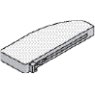 Soft-closing mechanism for middle doors, for 4 door Unit, (2 piece)       W 24cm x H 2cm x D 11cm Soft-closing mechanism for middle doors, for 4 door Unit, (2 piece)       W 24cm x H 2cm x D 11cm