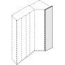 216 cm Height End panel for extended corner unit, can be used on right and left