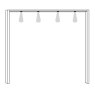 Passe-Partout Frame with 1 LED Lighting for Wardrobe Width 50cm

W 56.4cm x H 236cm x D 12.5cm