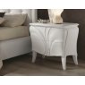 Euro Design Euro Design Fiocco Frassino Bianco 2 Drawer Bedside