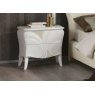 Euro Design Euro Design Fiocco Frassino Bianco 2 Drawer Bedside