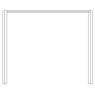 Passe-Partout Frame without Lighting for Wardrobe Width 280cm

W 290cm x H 240cm x D 23cm