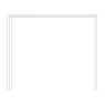 Passepartout-frame, without lights, Width per side profile: 3.2 cm for width 300 cm

W 300cm x H 220