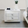 Euro Design Euro Design Chanel 2 Drawer Bedside - White